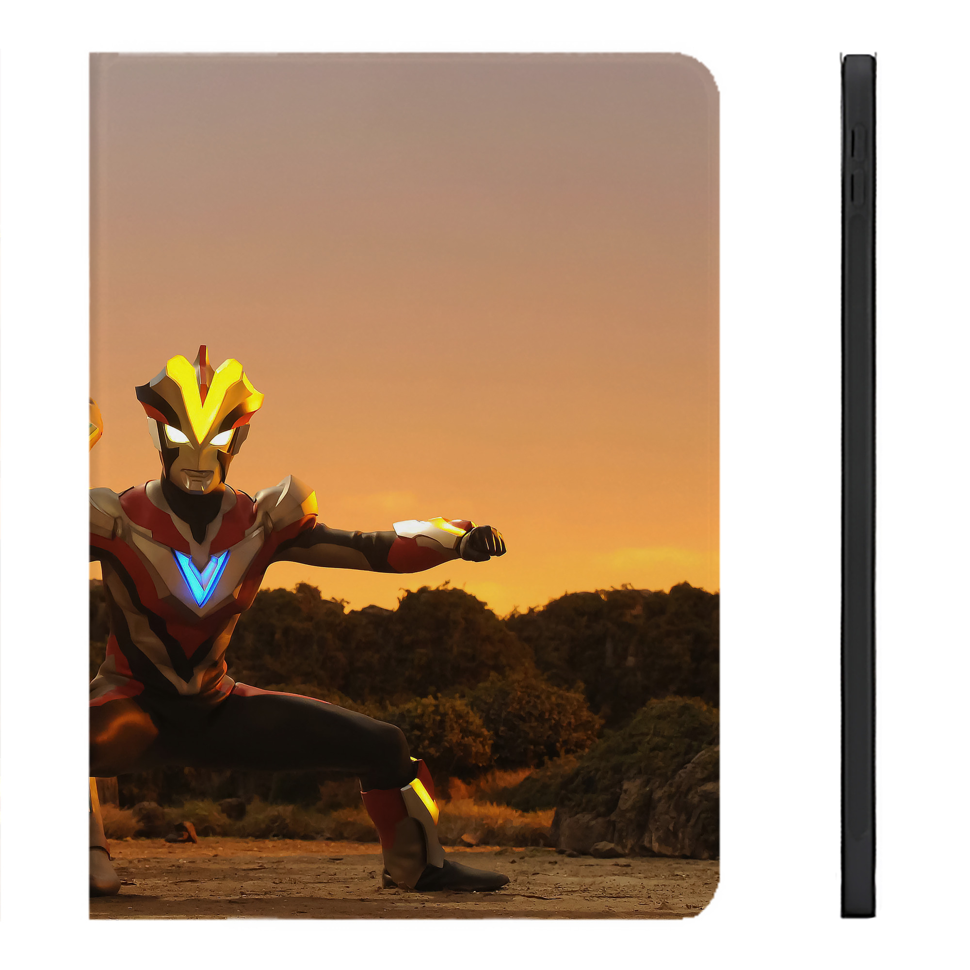 （画像用） ウルトラマン Ultraman IPadケース ペンホルダー付き ブックスタイルデザイン